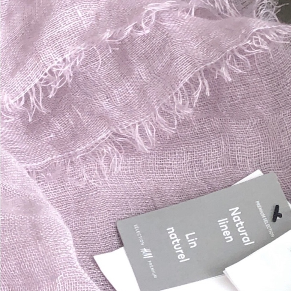 H&M Linen scarf NWT
